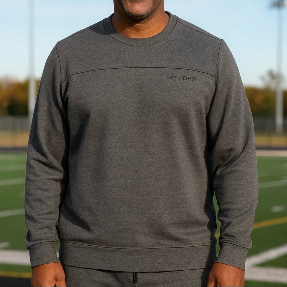 Spyder Men's Dark Gray Crewneck Sweatshirt